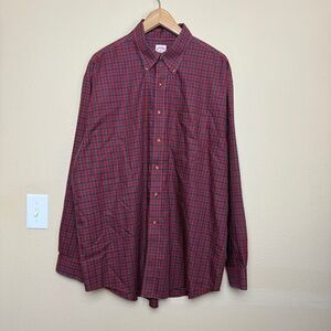 Brooks Brothers Men’s Cotton Non-Iron Button Up Shirt- XL
